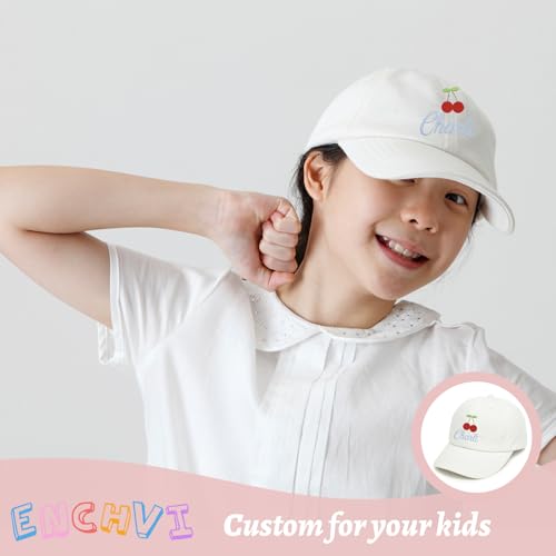 Image of Personalized Baby Infant Baseball Cap Custom Boys Girls Embroidered Sun Hat Custom Trucker Hats for Toddler Kids