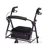 Rollator Walker Seat and Backrest Rollbar Covers Set Adjustable Patterns Walker Cover Accessories...