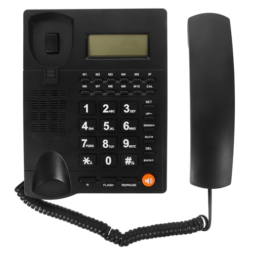 Téléphone filaire grosses touches seniors Uonlytech simple à utiliser contre les erreurs de frappe