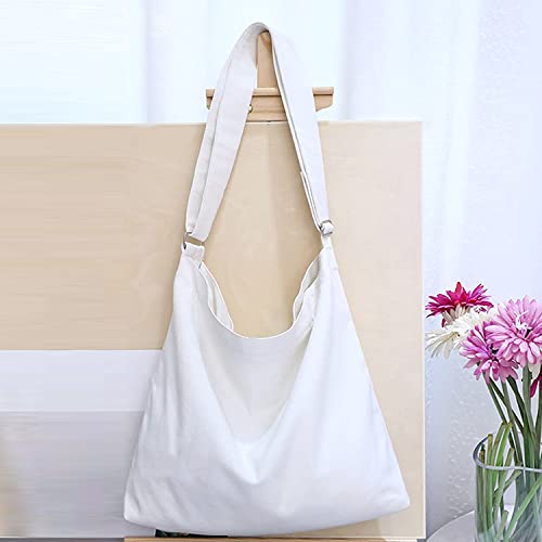 Image of Lify Women's Retro Large Size Canvas Shoulder Bag Hobo Crossbody Handbag Casual Tote - 1 Piece