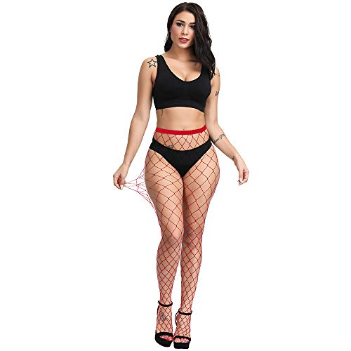 DUCMODA Womens High Waist Fishnet Tights Sexy Stockings Thigh High Sheer Pantyhose2