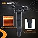HQPASFY Ignition Coils UF333 Pack Set of 4 Compatible with Toyota Camry Highlander Rav4 Matrix Solara, Lexus, Pontiac, Scion L4 2.0L 2.4L Replace# IC463, GN10313, 5C1299