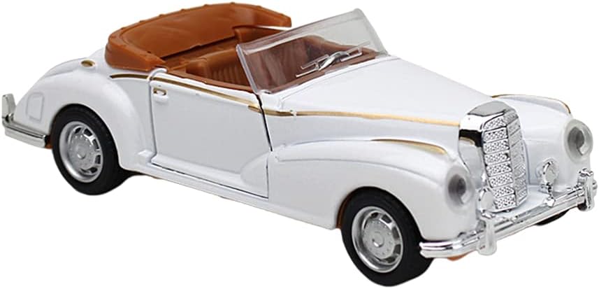 TOYANDONA Vintage Car Model, Die Cast Metal Toy Cars Collectible Miniature Car Home Decor, Metal Body Door Opened, Classic Car Figurine Collectible for Kids Adults Car Lover