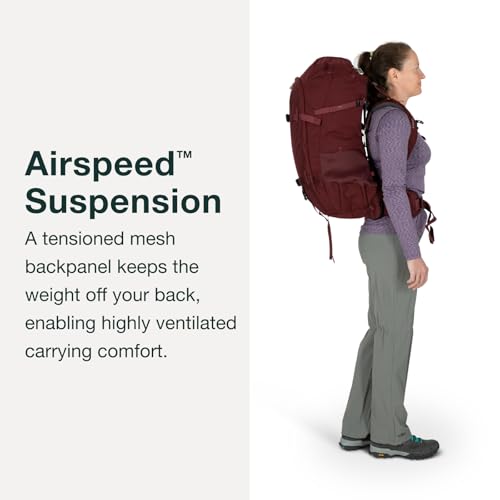 Osprey Fairview Trek 50L Women's Travel Backpack, Night Jungle Blue by Osprey - Image 3