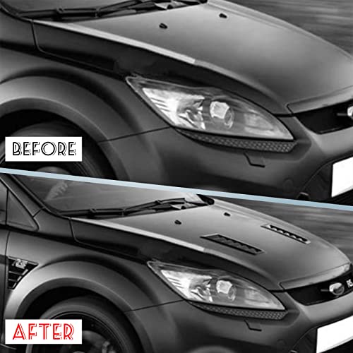 Yeshma Car Hood Vents Scoop Bonnet Cover Hood Intake Scoop Louvers Cooling Intake Vent Cover (Gloss Black) #TOP5