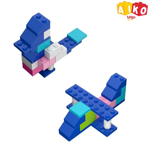 Image of AIKO | Box of Blocks Pastel 250 Pieces | Premium Building Blocks for Kids 4+ Years | Educational Construction Toy Set | Creative Learning Gift | Soft Colour Bricks for Boys Girls | Screen- Free Play