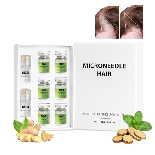 Hair Regrowth System Micro Infusion Hair Growth Kit with Peppermint Oil and Ginger Root Hair Growth Serum Make Hair Thicker and Healthier for Men Women