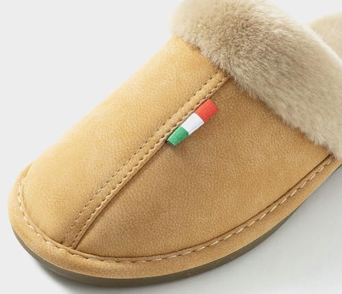 Fleece Lined Mules for Women Men Waterproof Closed-Toe Slippers Elegant House Shoes Sandals Indoor Outdoor2