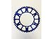 Sunstar 5-359252BL Works Triplestar Aluminum Rear Sprocket - 52T - Blue
