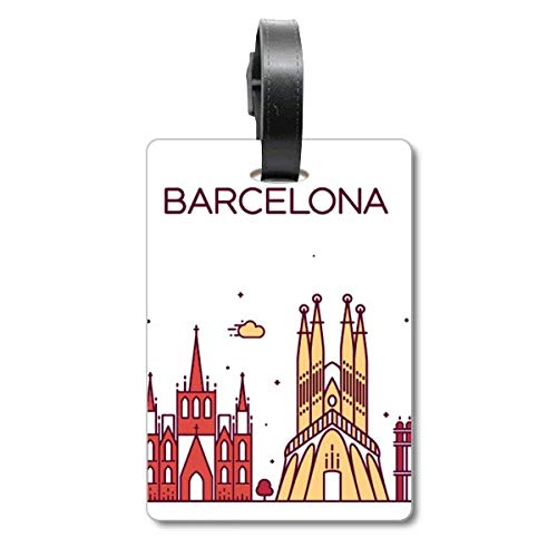 Étiquette pour valise Barcelone Espagne idéale pour vos vacances au soleil