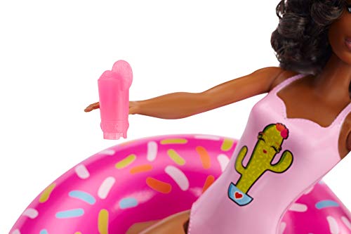 Barbie muñeca y set de juego piscina miniatura 3