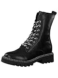 Obermaterial aus Echtleder Tamaris Damen Stiefelette 1-1-25268-25 001 weit Größe: 42 EU