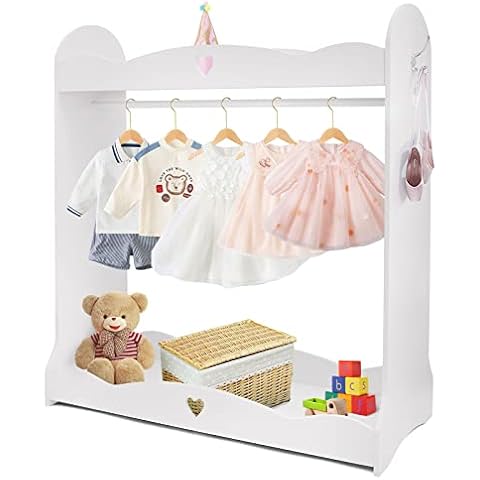 Jolitac Kleiderständer Kinder Garderobe Kleiderstange Cover