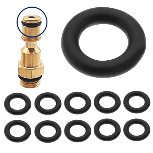 YAZANY 10 Pcs Rubber O-Rings for Pressure Washer, O-Rings Rubbery Assorted Washer Seals Rubber Seals Gaskets for Karcher K2 K3 K4 K5 K7 K4 Eco K7 Eco 9mm OD x 5mm ID