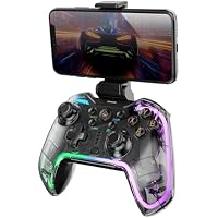 Mars Gaming MGP-BT2, Gamepad Bluetooth 5.0, RGB Neon, Adaptador