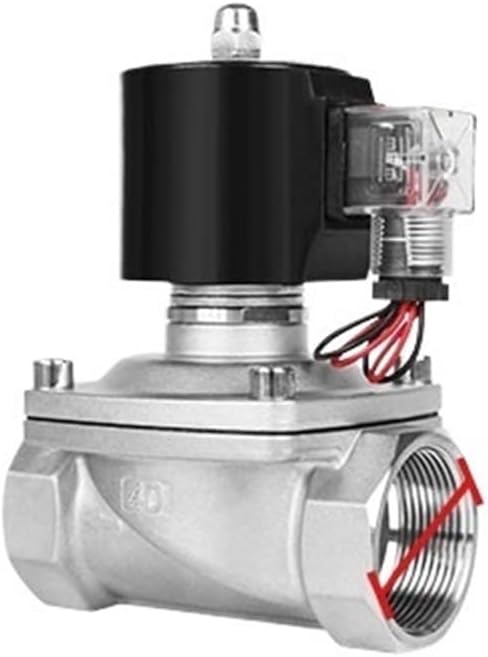 1-1/2" Electronic Solenoid Valve 220 Waterproof Fully Enclosed Coil Normally Closed 220V 12V 24V 110V Solenoid Valve(NPT_230VAC_VIT-SEAL)