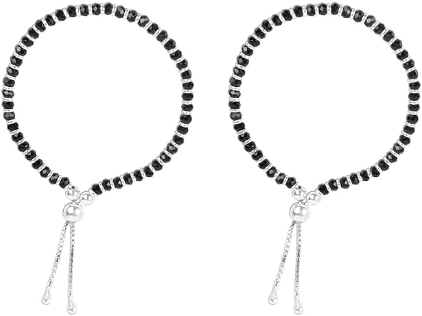 Nazariya Najariya Black and Silver Set of 1 BBY Najariya Protection 1 Pair (White Black) 0022