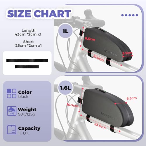 ROCKBROS 100% Waterproof Top Tube Bag