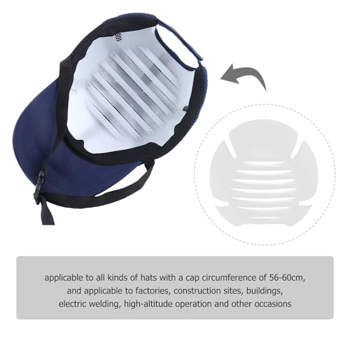 Casco de seguridad blanco ABS ligero con salida para cabello largo 2