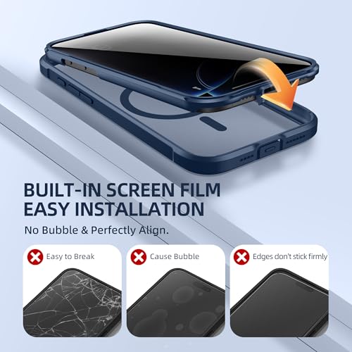 Coque de téléphone intégrale anti-espion iPhone 16 Pro compatible MagSafe