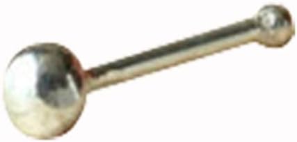 Style Tweak Silver Metal Small Dot Nose Pin for Women