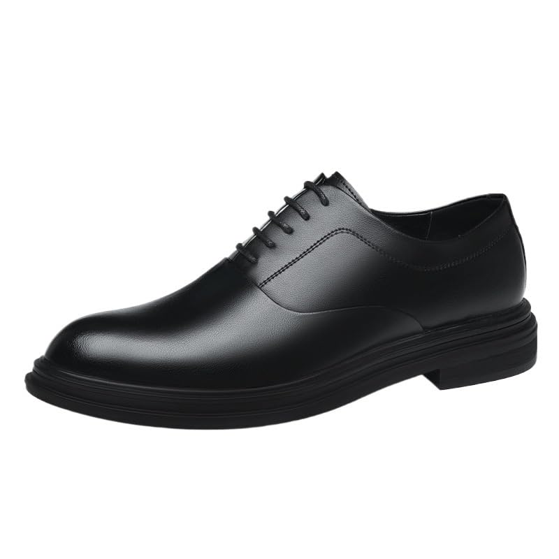 Men's Handmade Leather Modern Classic Lace up Lined Perforated Dress Oxfords Shoes Men Classic Pointed Toe Design Tuxedo Derby