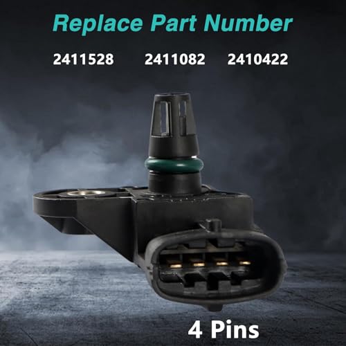 Image of T-Map Sensor Air Flow Sensor Compatible with Polaris Series 570 700 800 900 General Ranger RZR ACE Snowmobile FS /FST RMK Switchback Intake Air Pressure Temperature Sensor Replace# 2411528