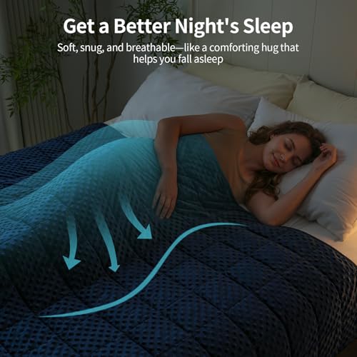 Image of Uttermara Cooling Weighted Blanket for Adults, 20 lbs Queen Size 60 inch x 80 inch