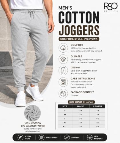 Image of RSO Outfits Men's Solid Joggers