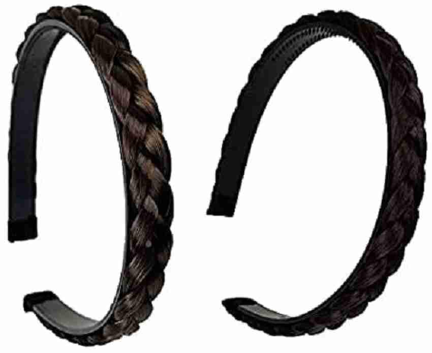 Hair Choti Braided Plaited Plastic Hairband/Headband Hair Accessories Combo for Girls & Women - (Black, Brown) (B0CZ3FPD7R) Amazon Price History, Amazon Price Tracker