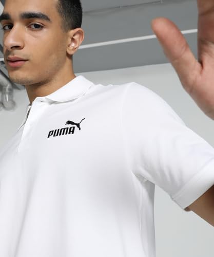 Image of Puma Men Cotton Solid Regular Fit T-Shirt