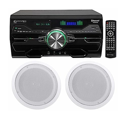 Audio DV4000 4000w Home Theater DVD Receiver+(2) 8″ Ceiling Speakers Heavy Duty DV4000+HC85 RLS2402