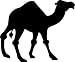 4" Camel black Die cut vinyl decal sticker for any smooth surface such as windows bumpers laptops.