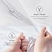 Bedsure White Duvet Cover King Size - 3 Pieces Prewashed Cotton-Like Extra Soft Bedding Set, Includes 1 Duvet Cover 104x90 Inches with Zipper Closure & 2 Pillow Shams, Comforter Not Included