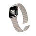 Produktbild LKEITY Kompatibel mit Apple Watch Armband 44 mm 42 mm 40 mm 38 mm Lederschlaufe, starkes Magnet-Lederarmband für iWatch Serie 5/4/3/2/1 Damen und Herren
