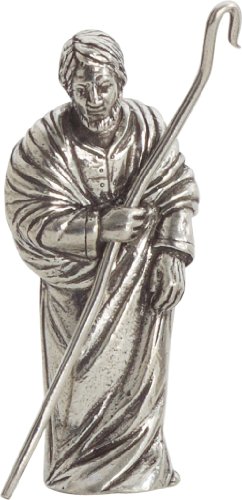 DANFORTH - Joseph, Tiny Pewter Nativity Scene Figurine, Creche Collectible, Advent & Christmas Decoration, Christian, Made in USA, Measures ⅞” Wide and 2” High