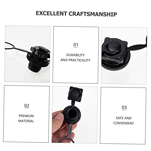 Toddmomy 4 Pcs tampa da válvula de ar da cama de ar plug de válvulas para caiaque tampa de válvulas
