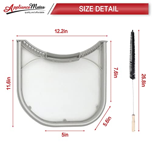 Appliancemates 5231El1003B Dryer Lint Filter With Felt Seal Compatible For Lg And Ken-More Dryer Lint Screen Replacement Part # 1266857, Ap4440606 Includes Clothes Dryer Lint Vent Trap Cleaner Brush #TOP2