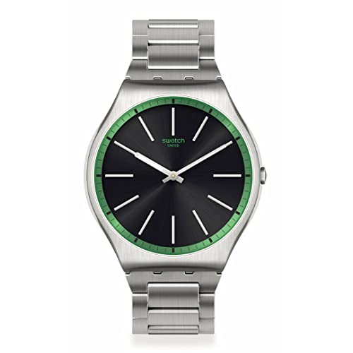 Swatch Reloj Skin Irony SS07S128G GREEN GRAPHITE, Pulser