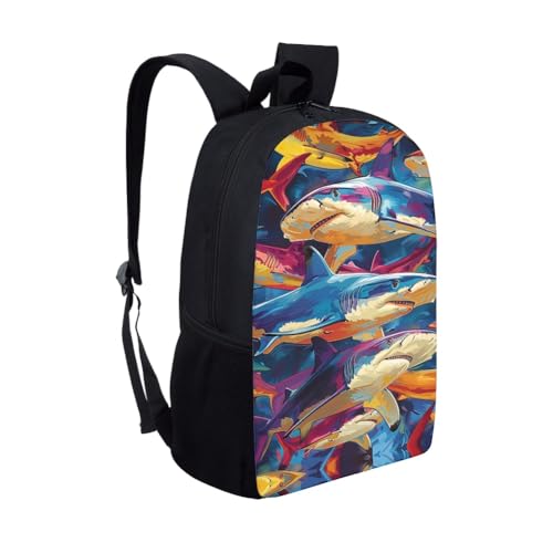 Magic Hammerhead Shark School Backpack For Girls Boys Kids,Lightweight Elementary Student Bookbag Perfect for Back to School2