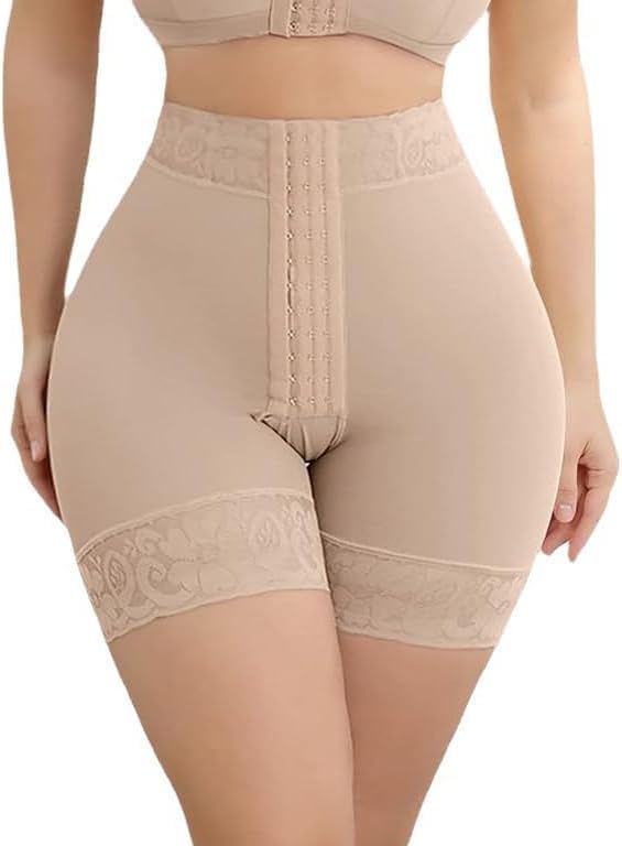 GenericWomen Tummy Control Shapewear Shorts Shorts 3 Row Hooks