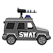 DevSeries Jailbreak: SWAT Van - 8-Inch Vehicle with Lights, Working Treads, Mounted Machine Gun, 2.75-Inch Figure, and Exclusive Virtual Item Code