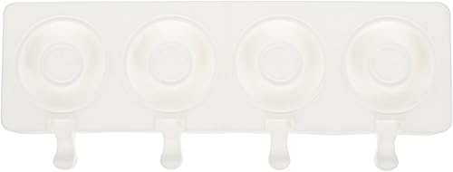 Hemoton Moldes de silicona para bandeja de postre, herramientas para helado de dona, moldes de hielo, moldes de silicona para paletas de 4