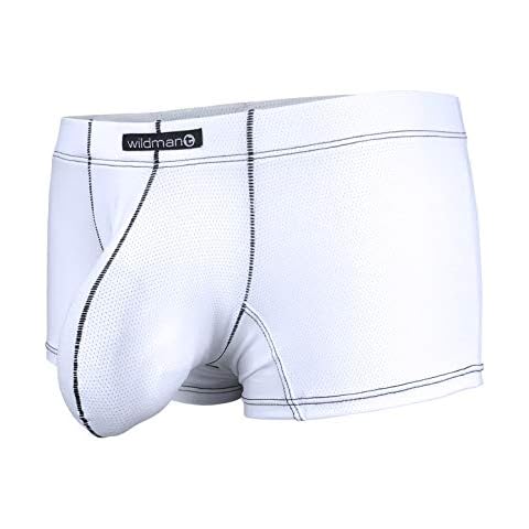 Wildmant Stitch Big Boy Pouch Boxer Brief - White Cover