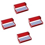 4PC Burs Holder Block Disinfection Box Aluminium Autoclave Unit 24 Holes Red
