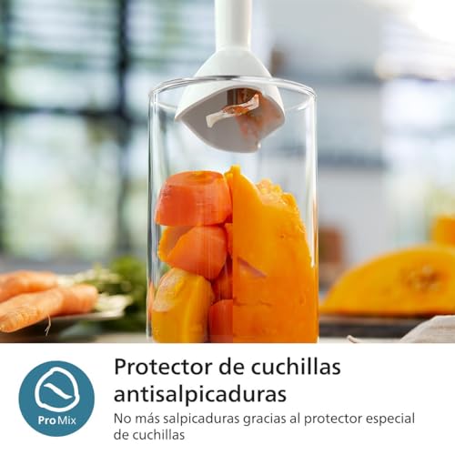 Batidora de mano Philips Serie 5000-1 200 W de potencia. Tecnología ProMix. Indicador LED de velocidad. Control sin esfuerzo. Diseño compacto. Fácil de limpiar. Negro (HR2681/00) - imagen 6