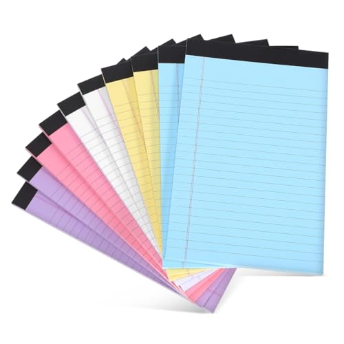 Blocs notes colorés lignés en papier épais de qualité supérieure