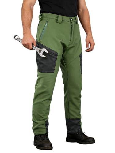 Pantalon de travail pour homme avec poches genouillères de sécurité cargo