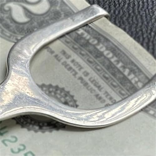 Rare Vintage Western Spur Sterling Silver Money Clip, Personalised Engraved Money Clip, Spur Sterling Large Feature Clips, Western Themed Metal (1)2
