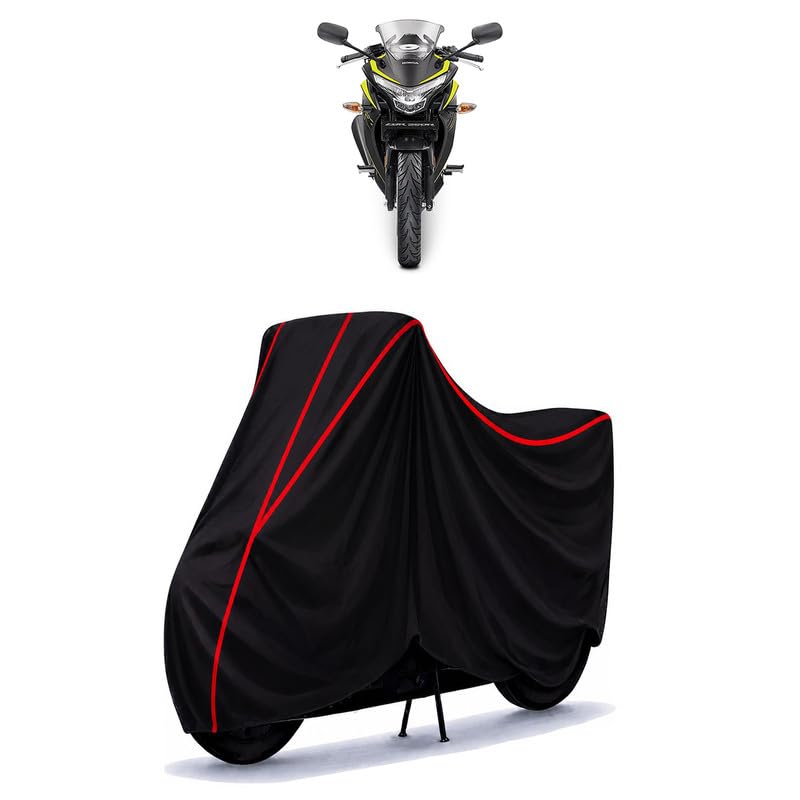 Image of CBR 250 Water Resistant Bike Cover for All Motorcycles & Scooters | Heavy Duty Premium Taffeta Fabric | UV Protection, Dustproof, Scratchproof | All Weather Two Wheeler Body Cover with Elastic Bottom